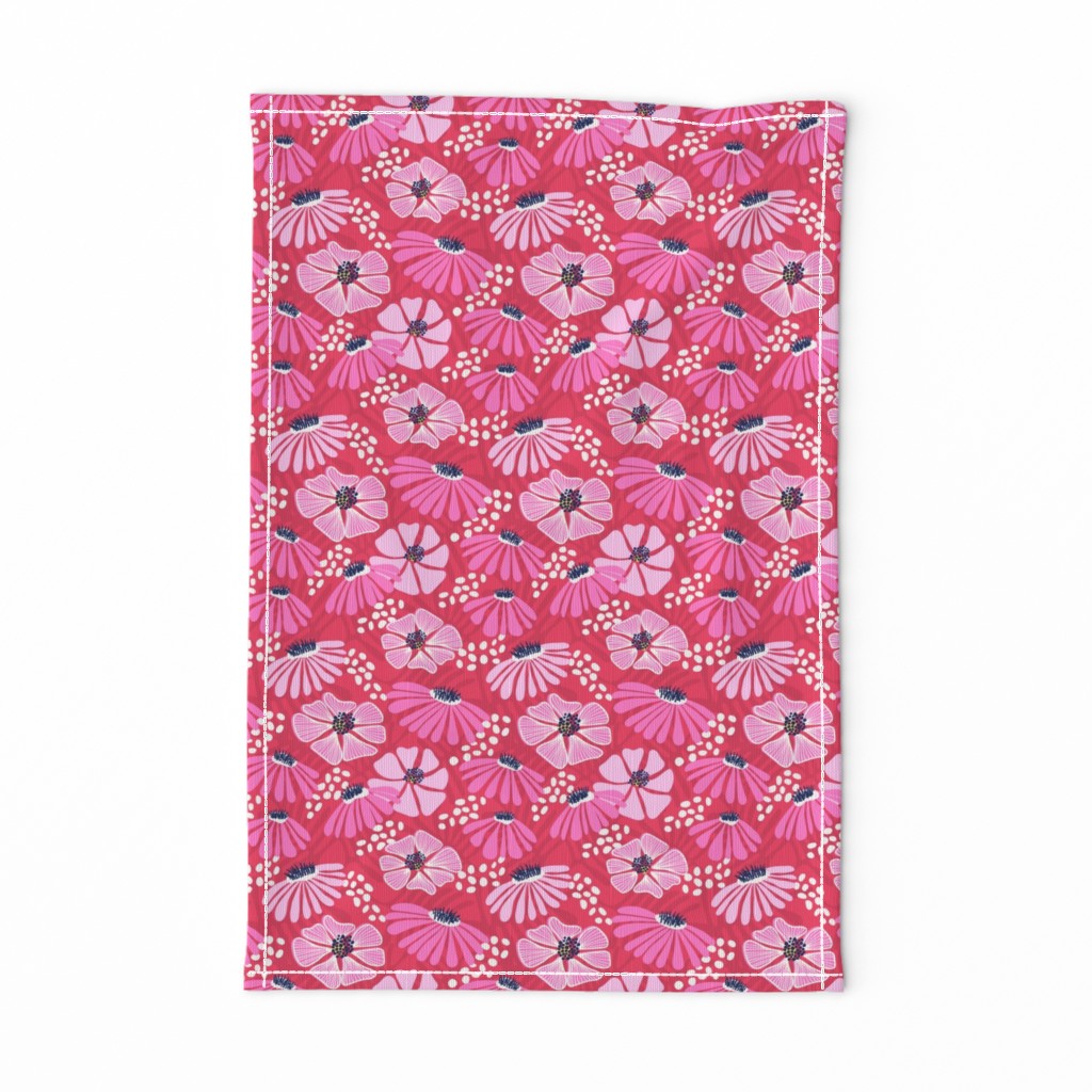 Bold & bright flowers/red and pink/medium