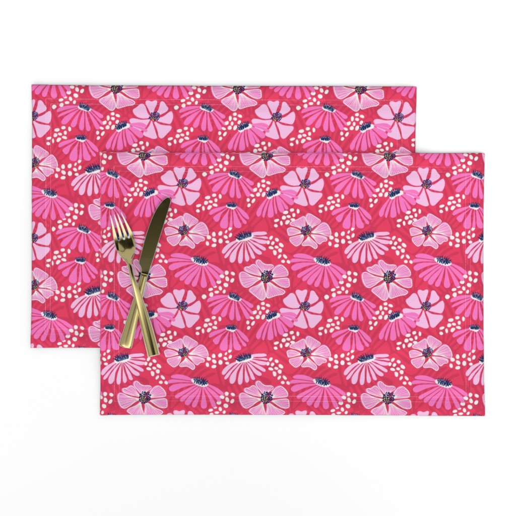 Bold & bright flowers/red and pink/medium