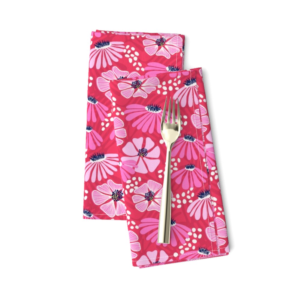 Bold & bright flowers/red and pink/medium