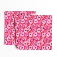 Bold & bright flowers/red and pink/medium