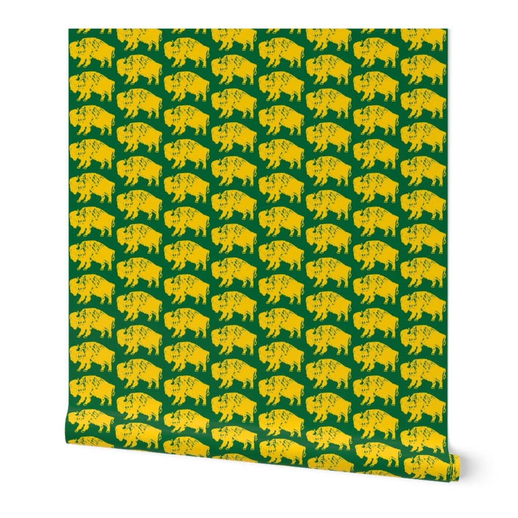 Bison Print - OFFICIAL Green & Gold (3 Inches)