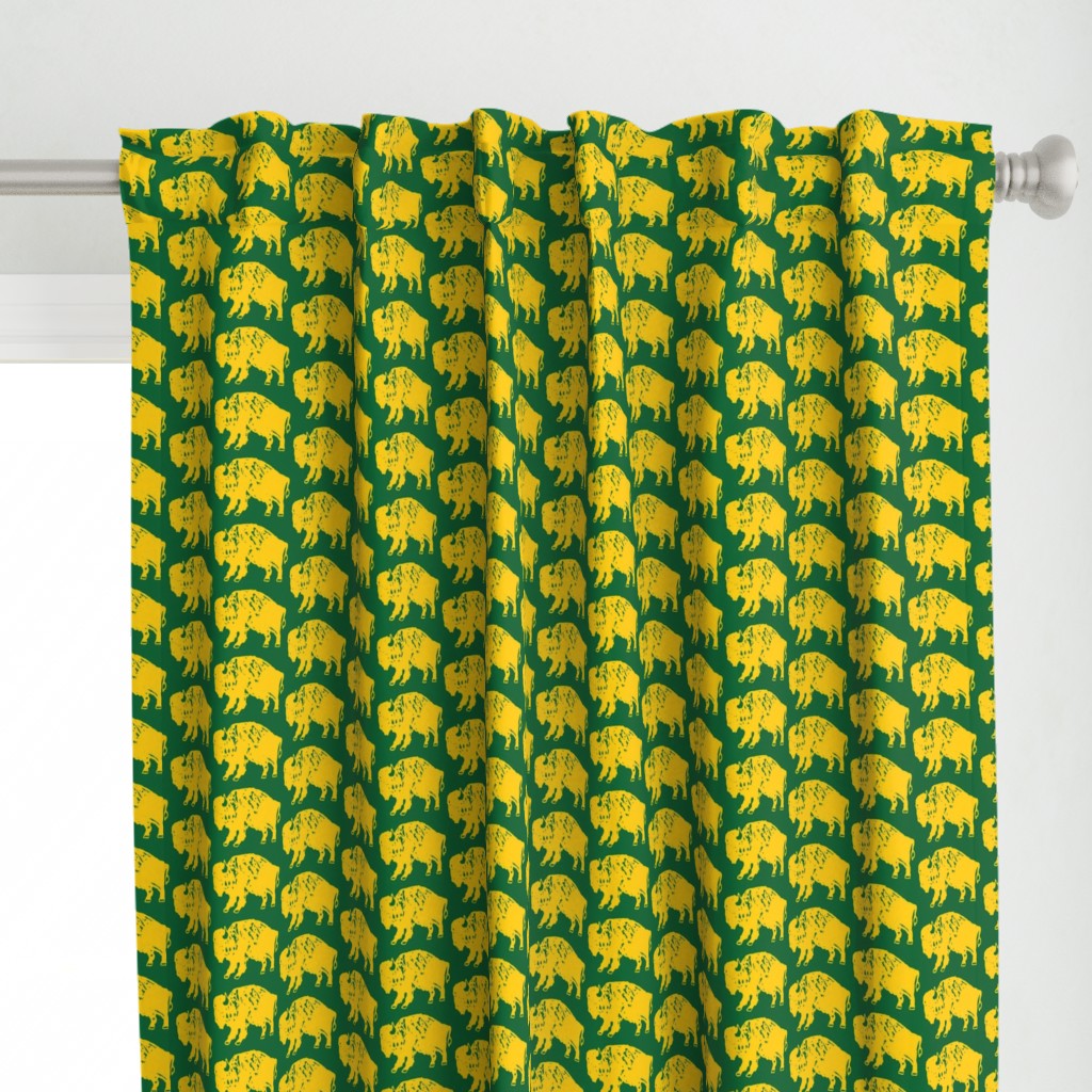 Bison Print - OFFICIAL Green & Gold (3 Inches)