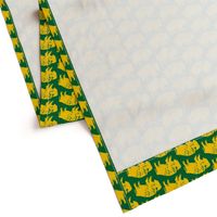 Bison Print - OFFICIAL Green & Gold (3 Inches)