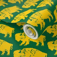 Bison Print - OFFICIAL Green & Gold (3.86 Inches)