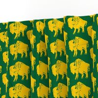 Bison Print - OFFICIAL Green & Gold (3.86 Inches)