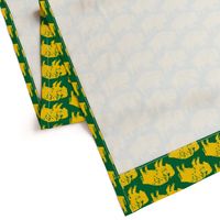 Bison Print - OFFICIAL Green & Gold (3.86 Inches)