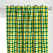 Plaid - Green & Gold with Official Colors