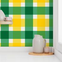 Plaid - Green & Gold with Official Colors