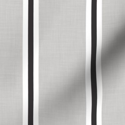 French gray striped linen farmhouse stripe