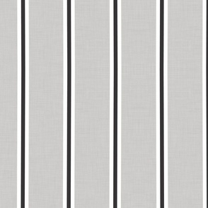 French gray striped linen farmhouse stripe