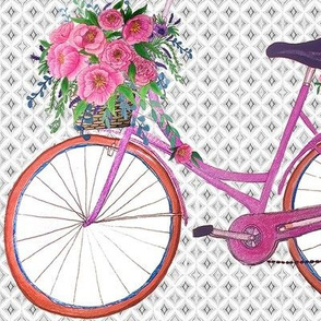 Vintage bike with flowers // Covent Garden Flower Market Vintage Bikes