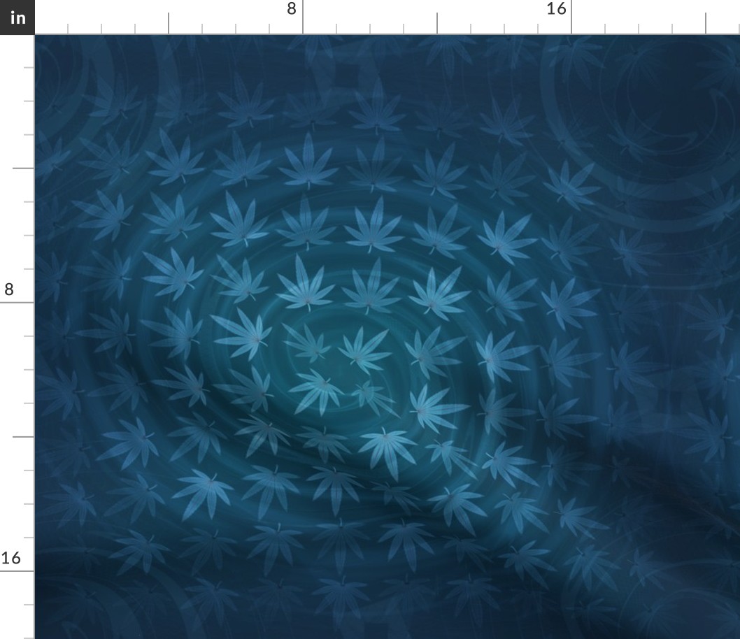 ★ DIZZY WEED ★ Blue / Collection : Cannabis Factory 2 – Marijuana, Ganja, Pot, Hemp and other weeds prints
