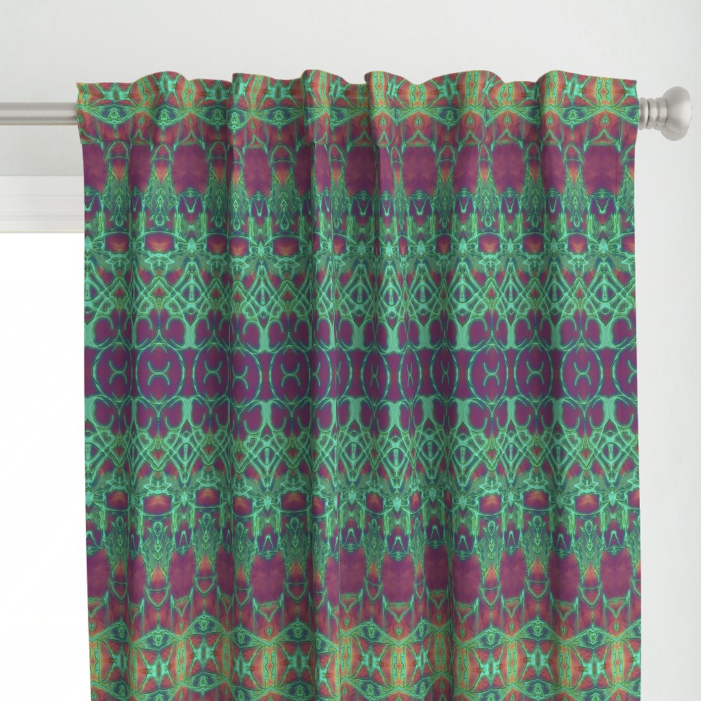 Kaleid Boho Arabesque Pattern Stripe