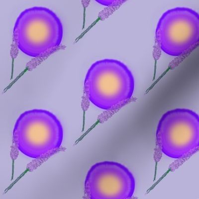 Lavender stippling-Purple SunBloom--