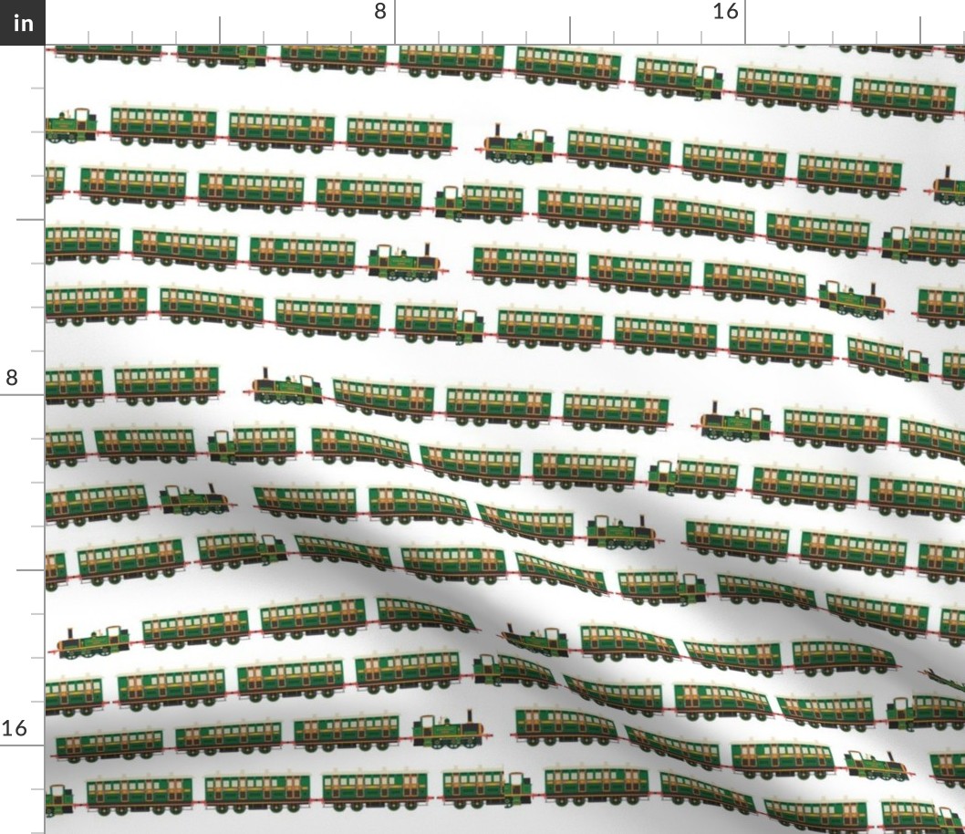 Green Toy Trains