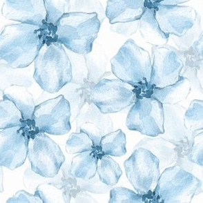 Romantic blue flowers