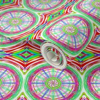 Bicycle Wheels Spinning Along