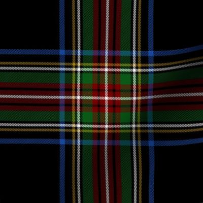 Stewart black tartan c. 1906, 6"