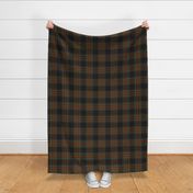 Stewart black tartan c. 1906, 6" weathered