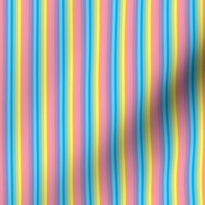 tiny stripe pastel rainbow