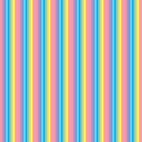 tiny stripe pastel rainbow