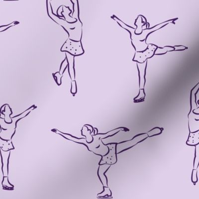 Figure skating in purple (large scale)