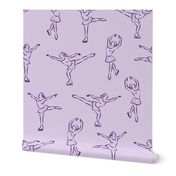 Figure skating in purple (large scale)