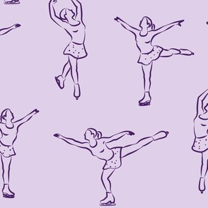 Figure skating in purple (large scale)