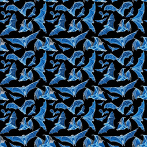 flying fox bats water color iii 6x6