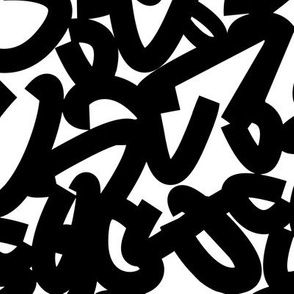 Black and white modern graphic lines