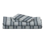 Gray and White linen Stripes blanket