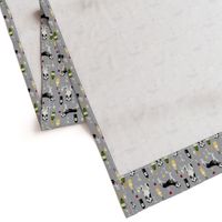 husky wine cocktails dog breed fabric grey