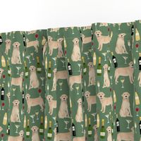 yellow lab wine labrador retriever dog breed fabric green