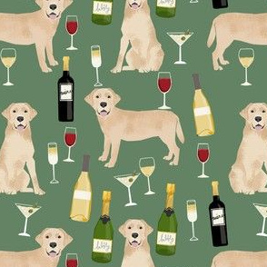 yellow lab wine labrador retriever dog breed fabric green