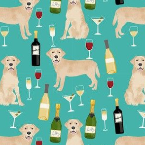 yellow lab wine labrador retriever dog breed fabric teal