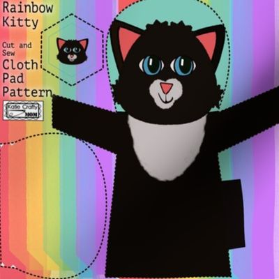 Rainbow Kitty Cloth Pad