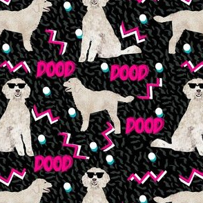doodle dood retro 80s style rad dog fabric