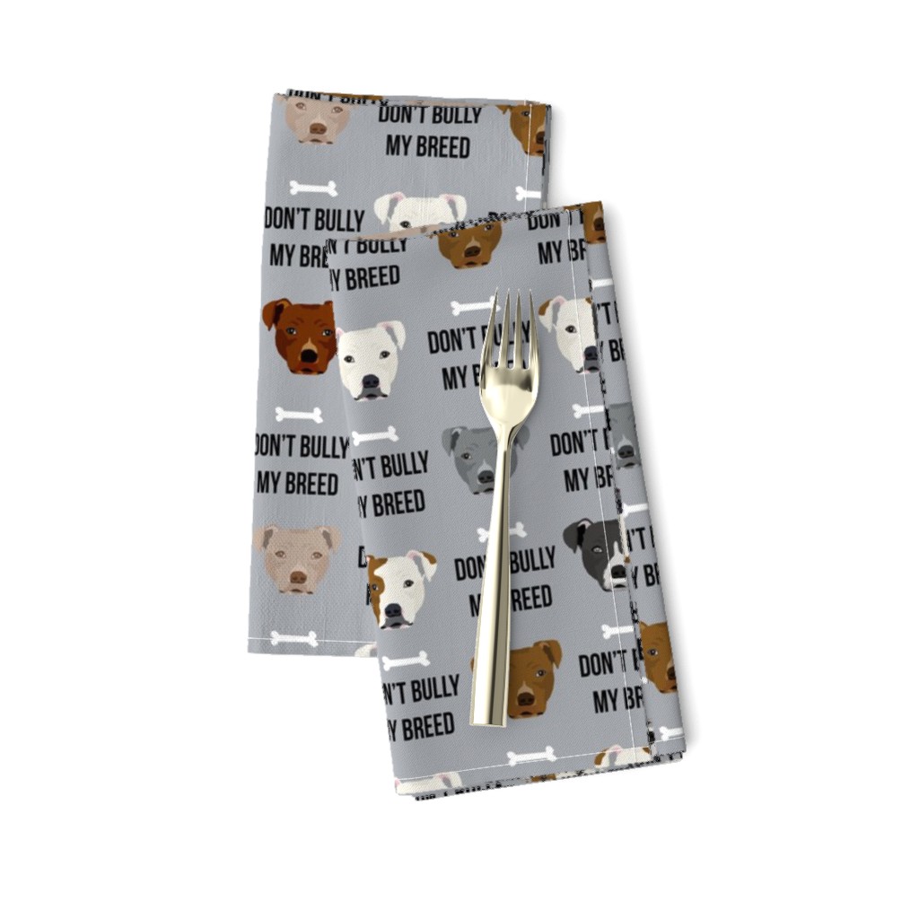 staffordshire terrier staffy bully psa dog breed fabric grey