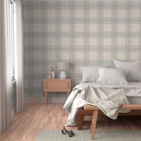 farmhouse plaid in gray and cream