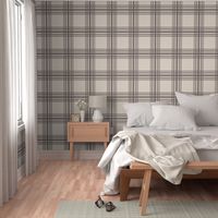 farmhouse plaid in taupe and cream