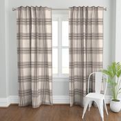 farmhouse plaid in taupe and cream