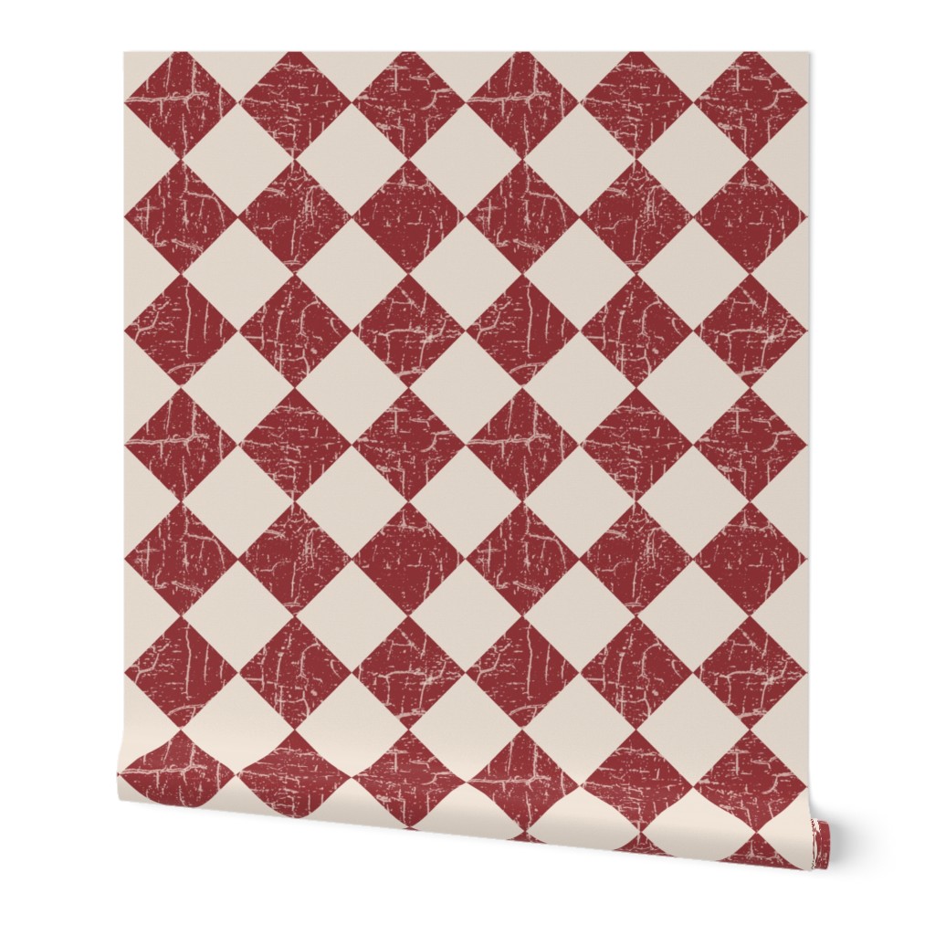 rustic farmhouse checkerboard brick red