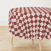 rustic farmhouse checkerboard brick red