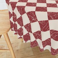 rustic farmhouse checkerboard brick red