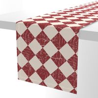 rustic farmhouse checkerboard brick red