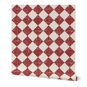 rustic farmhouse checkerboard brick red