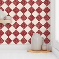 rustic farmhouse checkerboard brick red