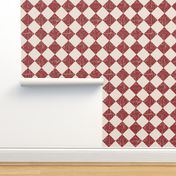 rustic farmhouse checkerboard brick red