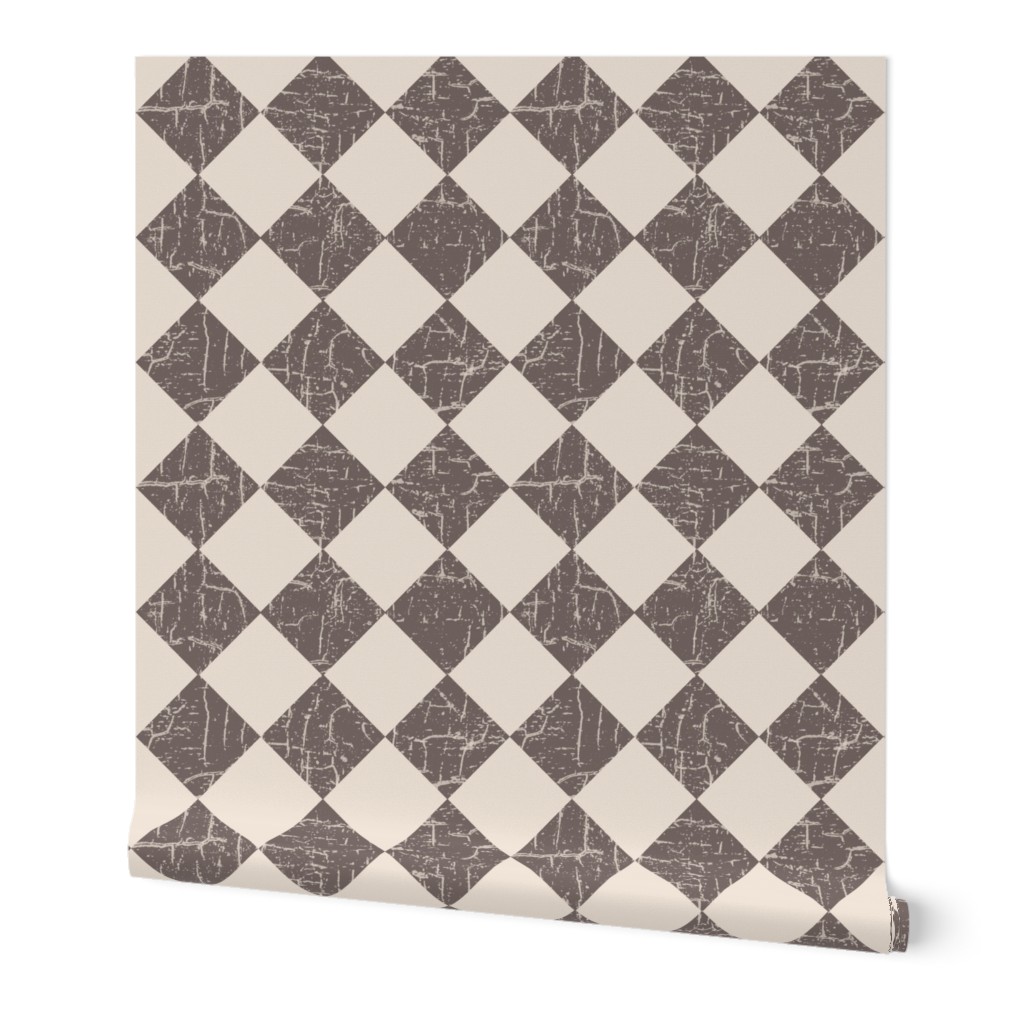 rustic farmhouse checkerboard in taupe