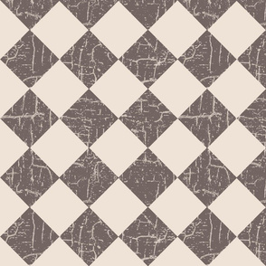 rustic farmhouse checkerboard in taupe